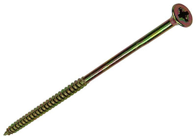 Mack 1006976 - vis pour panneaux d'aggloméré avec tête galvanisée jaune 4pcs 6 x 140mm | 5 pièces