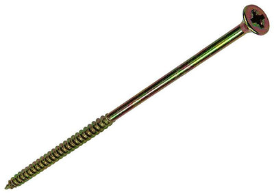 Mack 1006977 - vis pour panneaux d'aggloméré avec tête galvanisée jaune 4pcs 6 x 150mm | 5 pièces