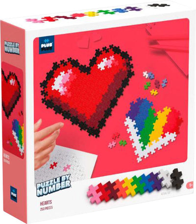 Puzzle Plus Plus par numéro cœur plus-plus: 250 pièces (3911)