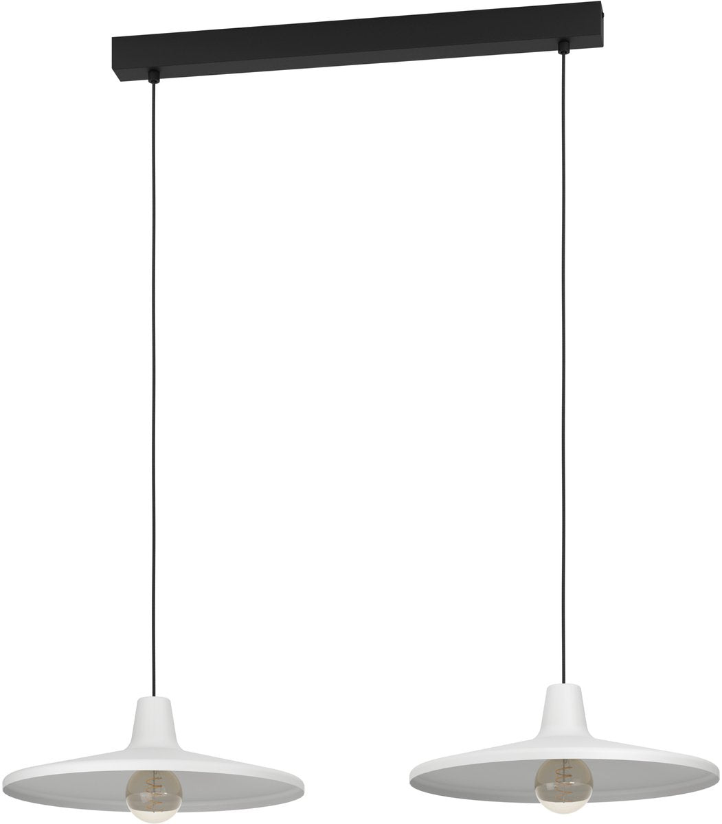 Lampe à suspension Eglo minière - e27 - 99,5 cm - gris noir