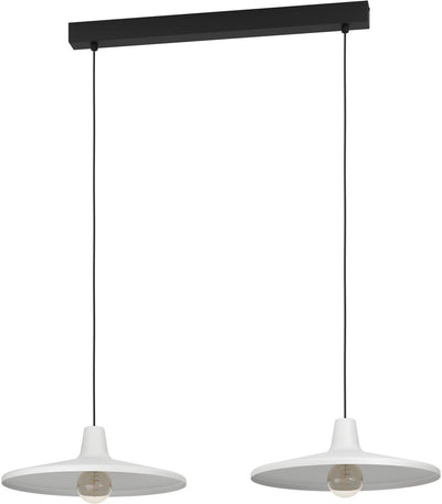 Lampe à suspension Eglo minière - e27 - 99,5 cm - gris noir