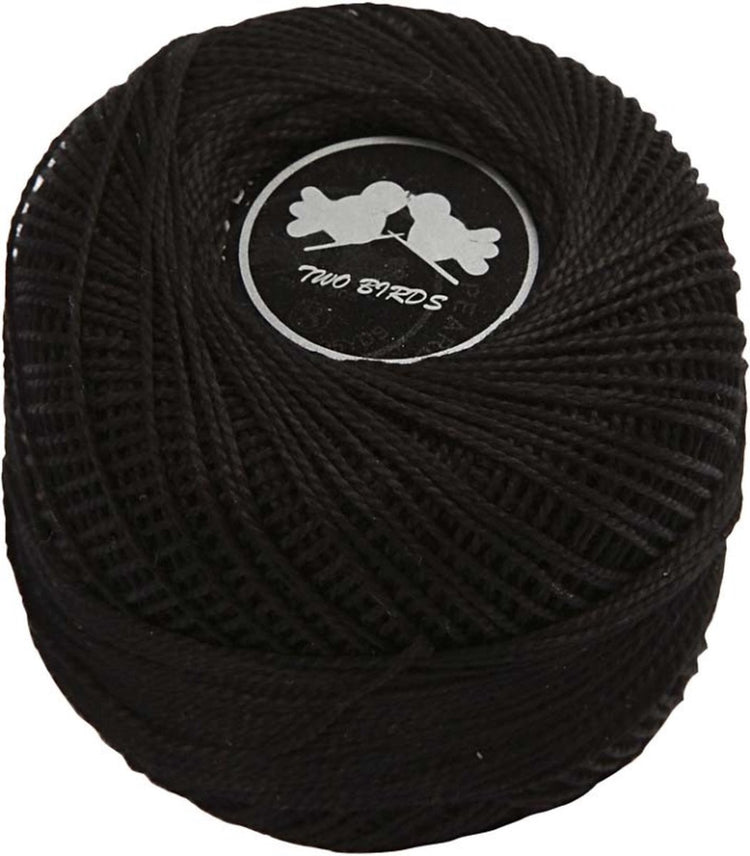 Fil de coton mercerisé Creativ company, noir, 20 gr 1 pelote