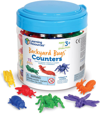 Compteurs Learning Resources Backyard Bugs™ (ensemble de 72) - 1+