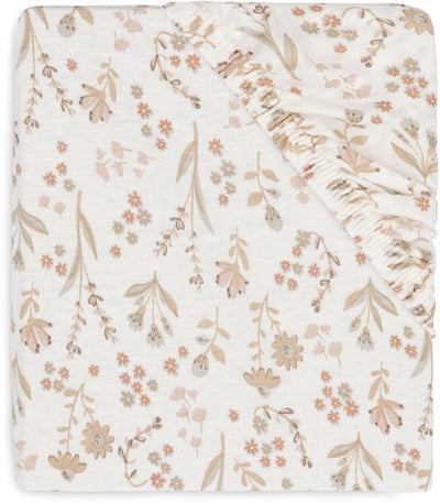 Jollein bébé - drap housse berceau jersey 40 50x80 90cm - lit bébé - coton doux - fleuri