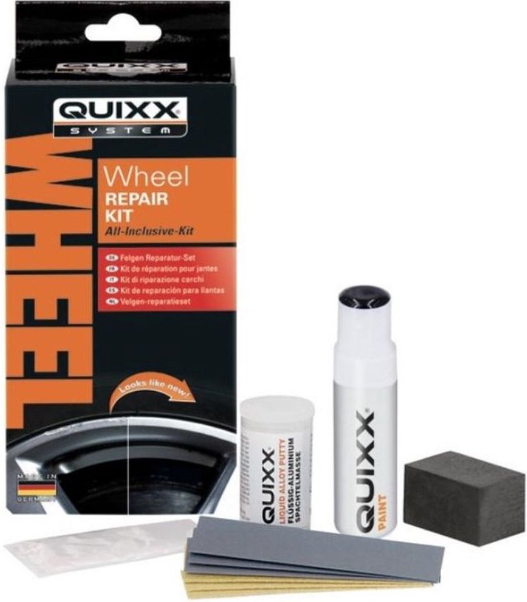 Kit de réparation de roue Quixx kit de réparation de roue - pour jantes noires