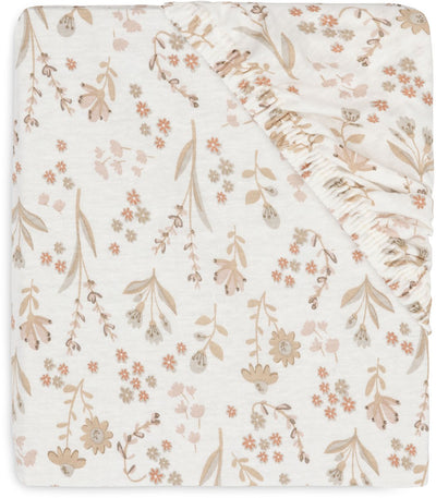 Jollein bébé - drap housse jersey 70 75x140 150cm - lit bébé - coton doux - fleuri
