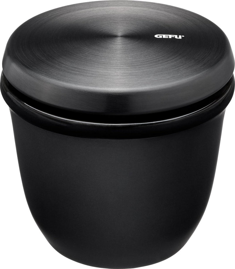 Pot à épices Gefu x-plosion avec couvercle et cuillère – 150 ml – noir