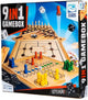 Clown Games 9-en-1 Boîte de jeu en bois