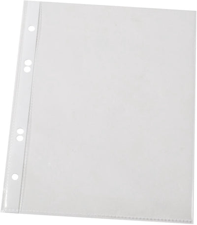 Q-connect show bag perforé a5 perforation 4 trous transparent 100 microns paquet de 100 pièces