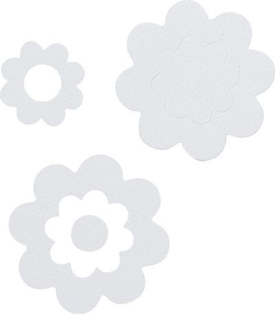 Sealskin - fleur de bain - autocollants antidérapants - vinyle - 7 pièces - blanc