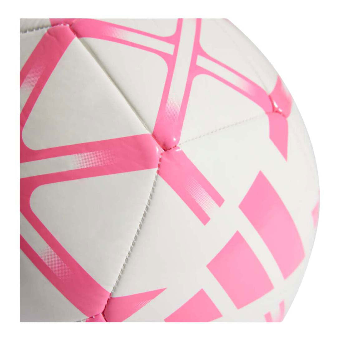 Le ballon de football adi starlancer - blanc rose