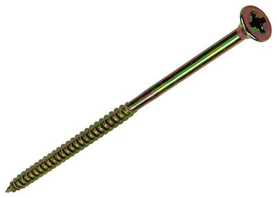 Mack 1006986 - vis pour panneaux d'aggloméré avec tête galvanisée jaune 50pcs 6 x 130mm | 3 pièces