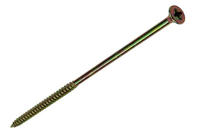 Mack 1006988 - vis pour panneaux d'aggloméré avec tête galvanisée jaune 50pcs 6 x 150mm | 2 pièces