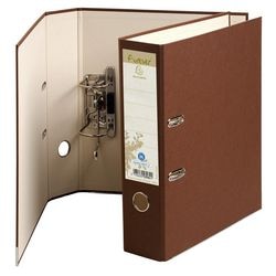 Ordner exacompta ever a4 80 mm carton chocolat 2 anneaux 53984e 110 pièces
