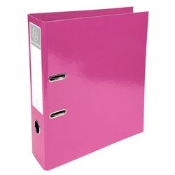 Ordner exacompta iderama a4 70 mm carton rose 2 anneaux 53624e 10 pièces