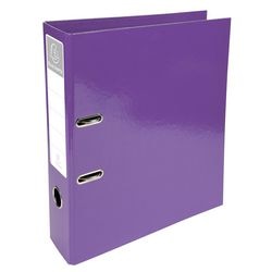 Ordner exacompta iderama a4 70 mm carton vertical violet 2 anneaux 53626e 10 pièces