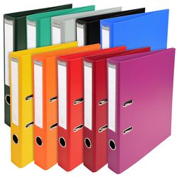 Ordner exacompta prem touch a4 50 mm assortiment de couleurs 2 anneaux 10 pièces
