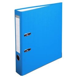 Ordner exacompta a4 50 mm carton, pp (polypropylène) bleu clair 20 pièces