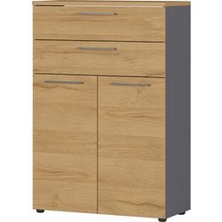 Armoire germania 4233-564 graphite, chêne