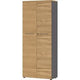 Armoire germania 4237-564 graphite, chêne