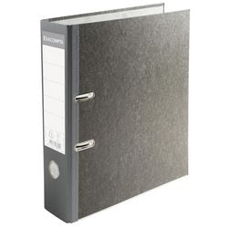 Ordner exacompta prem touch a4 80 mm carton, pp portrait gris 2 anneaux 20 pièces