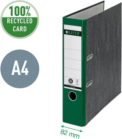 Dossier Leitz 180° nuageux a4 - 80mm - 100% recyclé - vert - 3 pièces