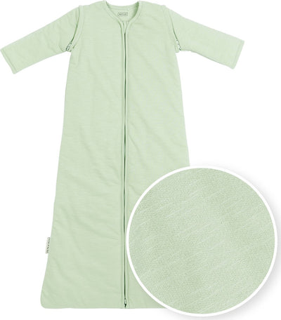Meyco gigoteuse hiver flammé - manches zippées - vert tendre - 90 cm - gigoteuse d'hiver
