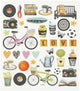 Autocollants Creativ company, temps libre, feuille 15x16,5 cm, 1 feuille