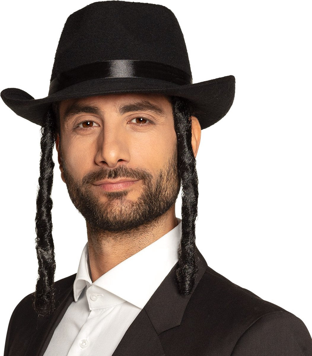 Boland - chapeau rabbin David noir - 58 - adultes - hommes - religion