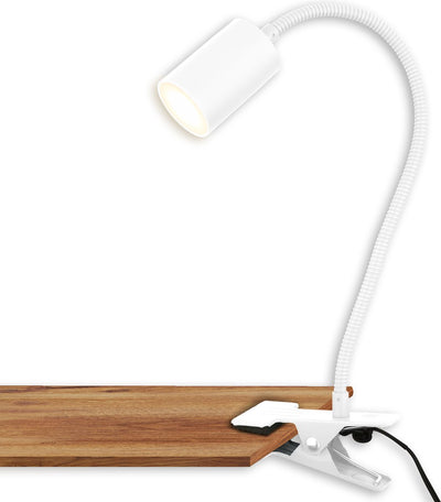 Briloner fleks – lampe de bureau – lampe à pince – inclinable à pince – spot à pince avec lumière blanc chaud – 3,5w – blanc – 40x10x6cm