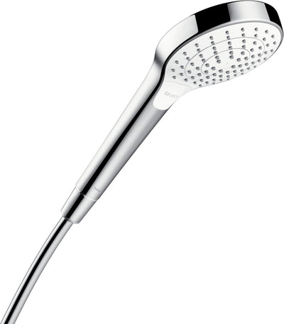 Hansgrohe croma s - douchette à main - commande à bouton sélecteur - chrome blanc
