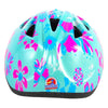Volare le casque de vélo pour enfants XS Fleurs roses bleues 47-51 cm supplémentaires supplémentaires