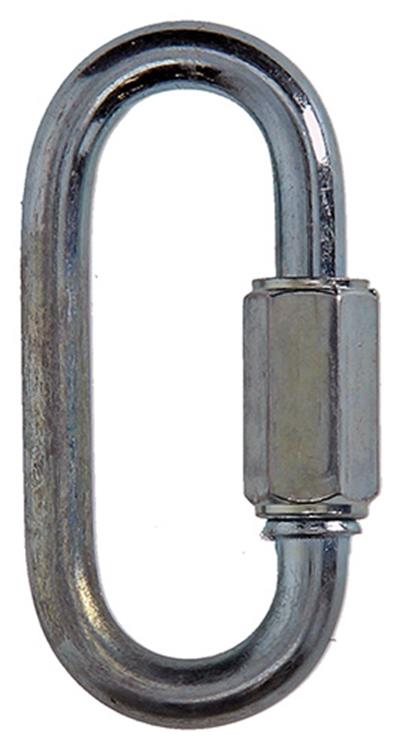 Mack 1008471 - 1 maillon vide + écrou 6mm galvanisé | 10 pièces