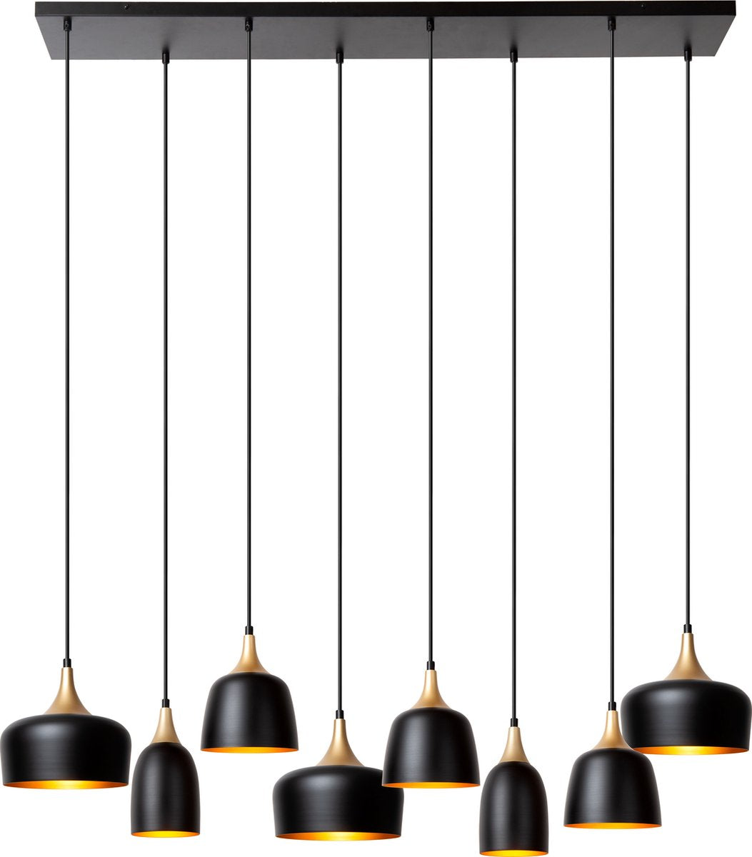 Lucide chayanne - suspension - 8xe14 - noir