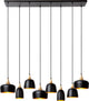 Lucide chayanne - suspension - 8xe14 - noir