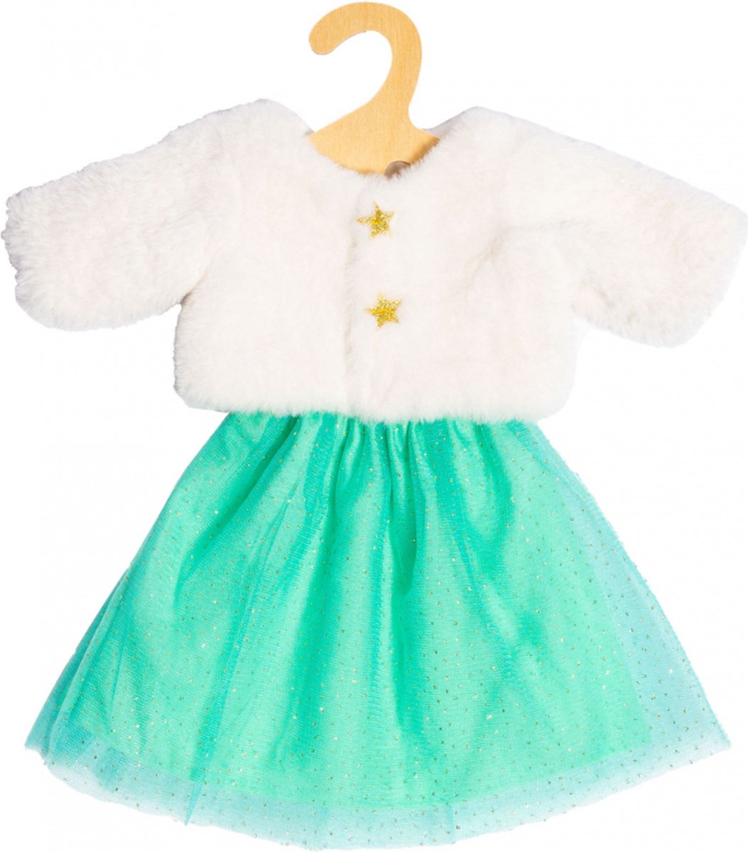 Veste en poupée peluche avec jupe, 35-45 cm