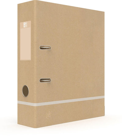 Oxford touareg - classeur - a4 - 80mm - carton - blanc naturel