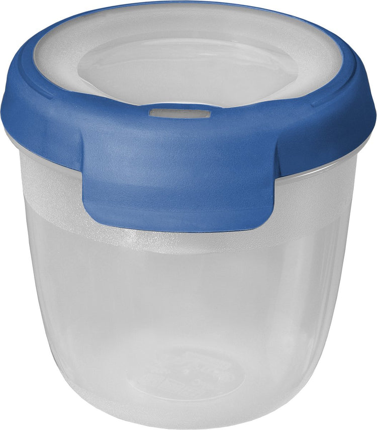 Contenant alimentaire écologique Curver grand chef - 0,4l - rond - bleu foncé transparent