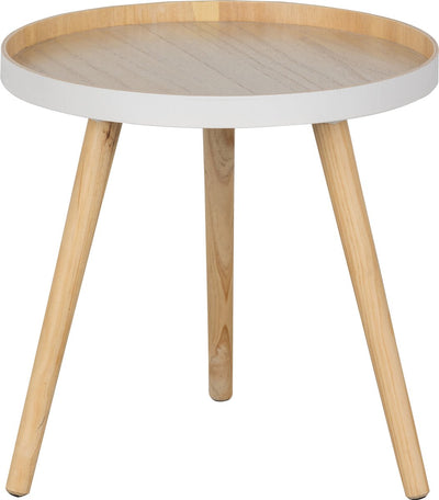 Table d'appoint Woood sasha - mdf - naturel - 41x41x40,5