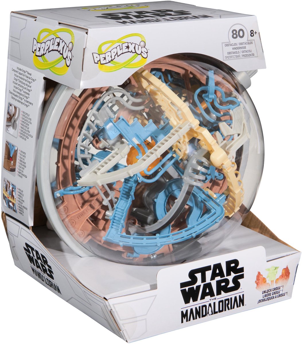 Perplexus - Star Wars - Jeu de labyrinthe en 3D sur le thème mandalorien et 80 obstacles