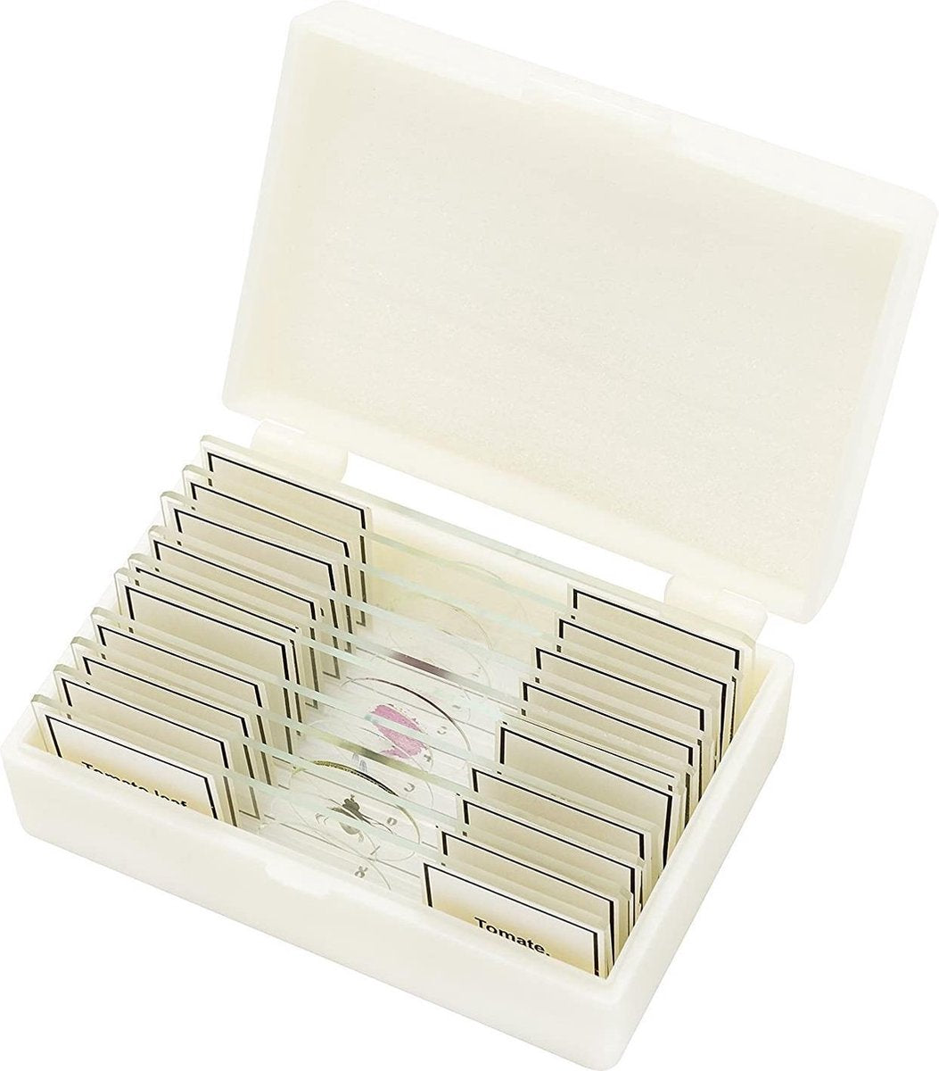 Préparations pré-préparées pour microscope Bresser - 10 pièces