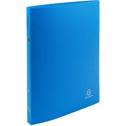 Classeur à anneaux exacompta a4 bleu clair