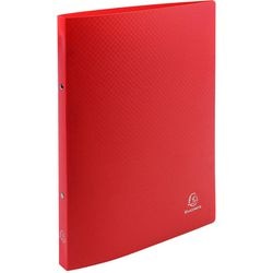 Classeur à anneaux exacompta a4 rouge