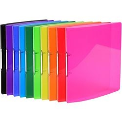 Classeur à anneaux exacompta a4 couleurs assorties