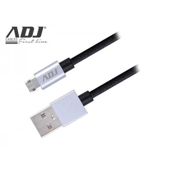 ADJ ADJ 110-00089 Câble Micro USB USB 2.0 réversible AI219, 1,5 m, nylon