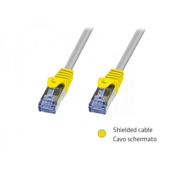 Adj adj kabnet310-00059 310-00059 Câble de mise en réseau Cat6e, S FTP, RJ-45, 1 M, gris, boursier