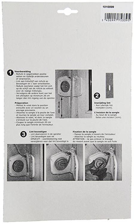 Mack 1010099 - 1 Enrouleur de ruban barre orientable marron 6m 22mm | 5 pièces