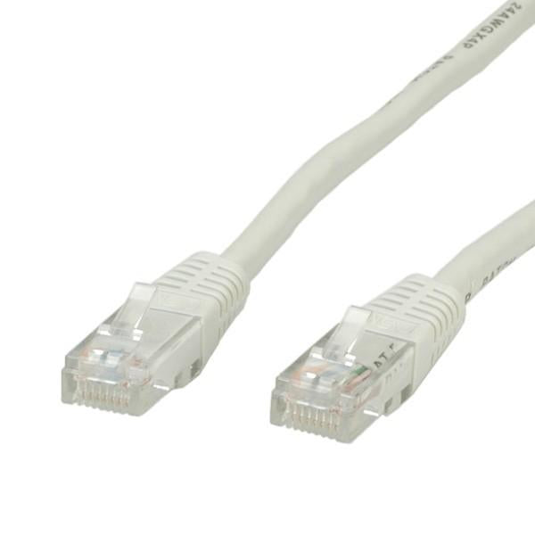 ADJ ADJ 310-00045 Câble de réseautage Cat6E, RJ45, UTP, non recruté, 5m, blanc