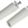 Mack 1010112 - 2 caches bosses blancs 60mm | 10 pièces
