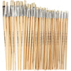 Pinceaux Creativ company nature line, taille 1+2+4+8+14+20, l: 27,5-33 cm, l: 5-19 mm, plats, 64 pièces 1 boîte